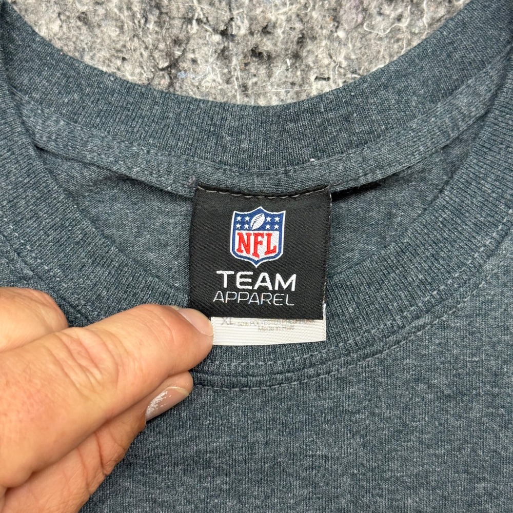NFL Team Apparel San Francisco 49ers T-Shirt‎ Mens XL Charcoal Grey Graphic Tee - Picture 7 of 9